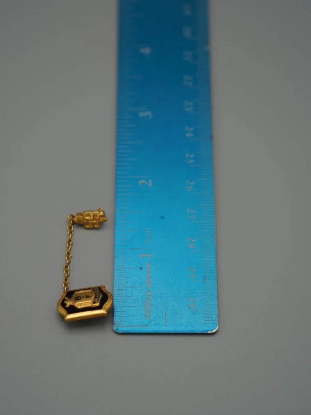 Vintage Mid Century Tie Tack Lapel Pin-Gold Tone-1959 BF Jr High